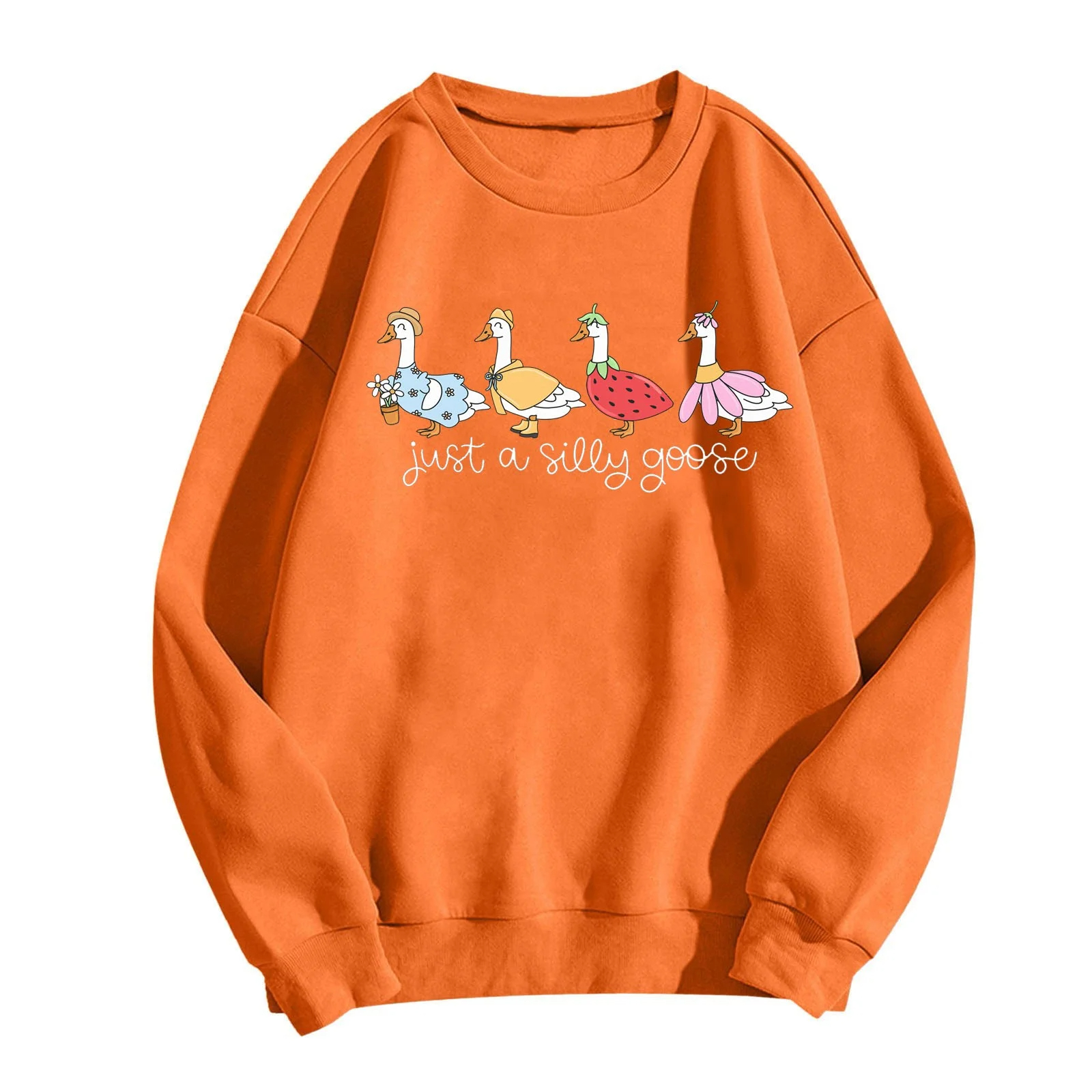 Just A Silly Goose Funny Graphic Sweatshirt