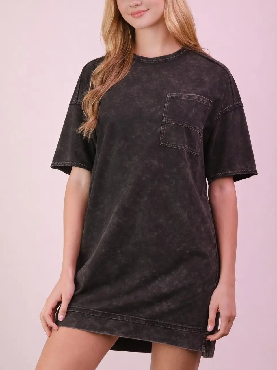 Women's Washed Oversized T-shirt Dress