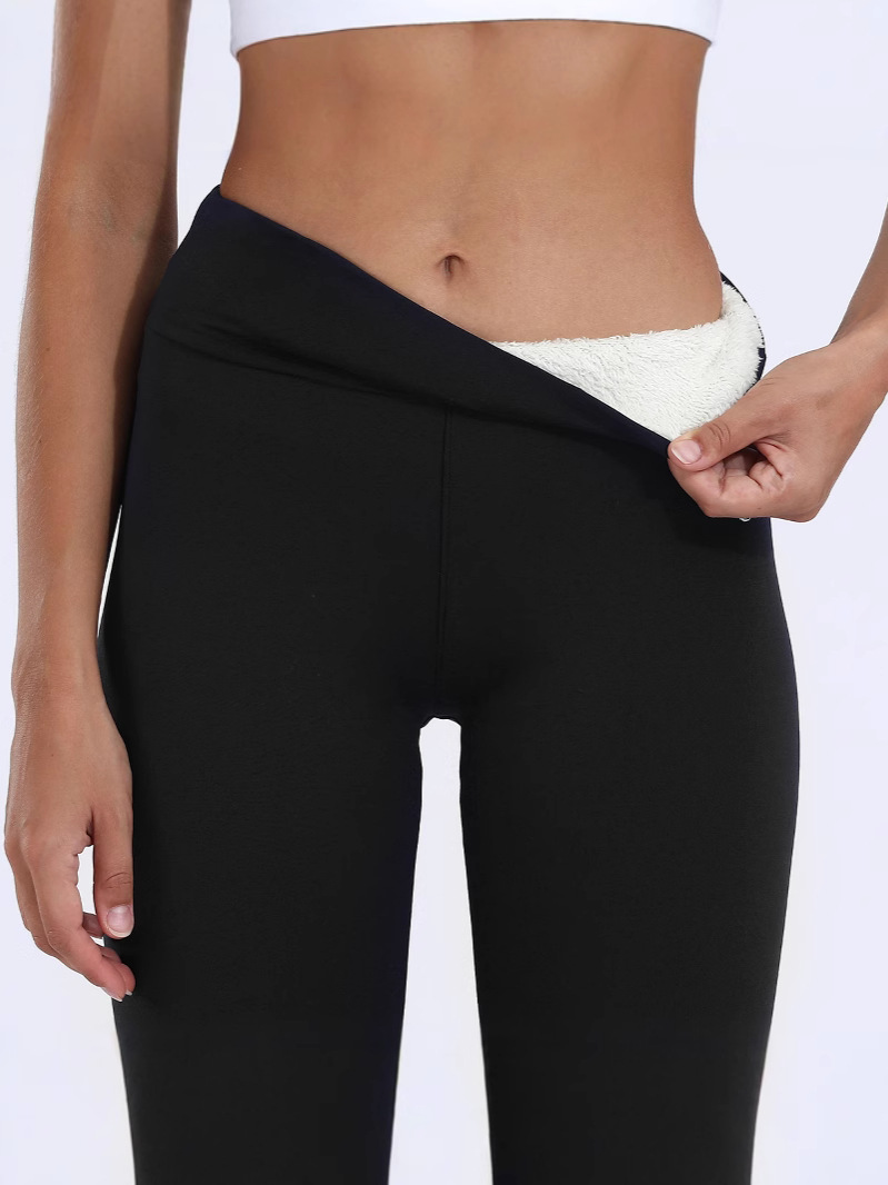 Women's Thermal Warm Elastic High Waist Fleece Lined Leggings