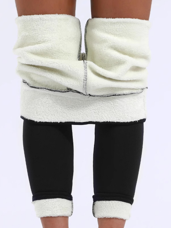 Women's Thermal Warm Elastic High Waist Fleece Lined Leggings
