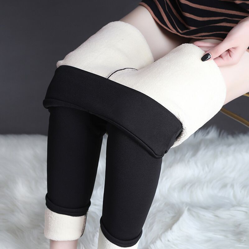 Women's Thermal Warm Elastic High Waist Fleece Lined Leggings