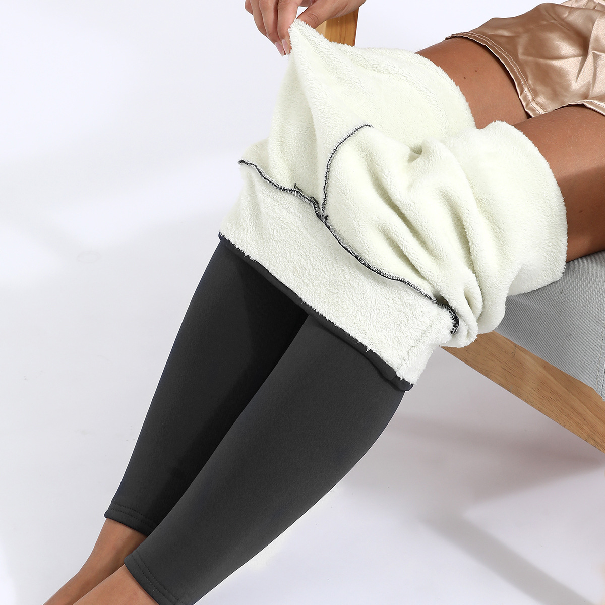 Women's Thermal Warm Elastic High Waist Fleece Lined Leggings