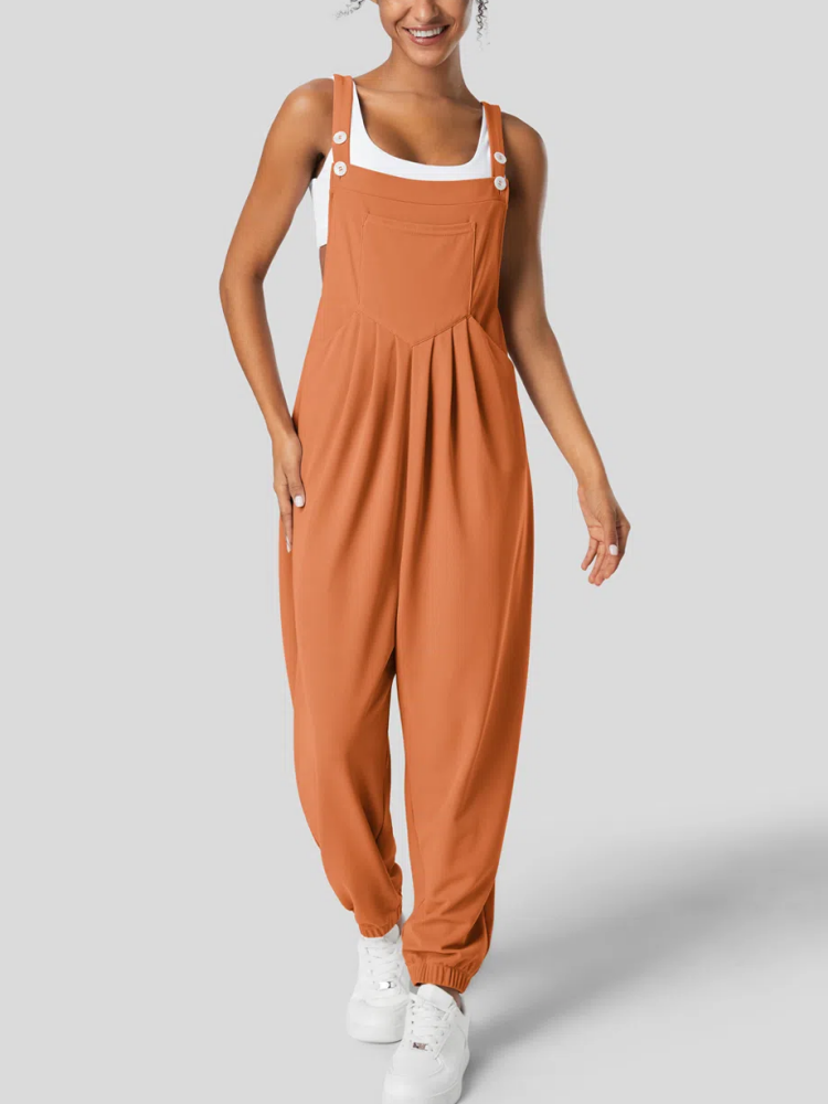Adjustable Strap Button Multiple Pockets Casual Overalls (Buy 2 Free Shipping)