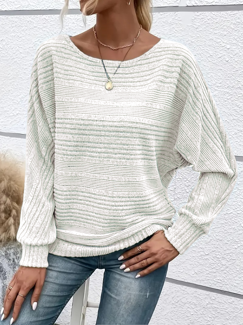 Women's Soft Solid Batwing Sleeve Pullover Long Sleeve Top(BUY 2 FREE SHIPPING)