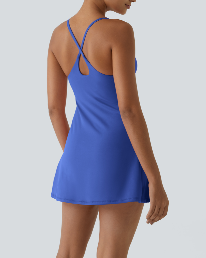 ✨Women's Backless Tummy Sculpting Sports Dress With Built-in Shorts (Buy 2 Free Shipping)