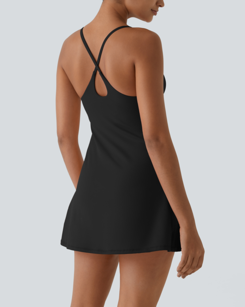 ✨Women's Backless Tummy Sculpting Sports Dress With Built-in Shorts (Buy 2 Free Shipping)