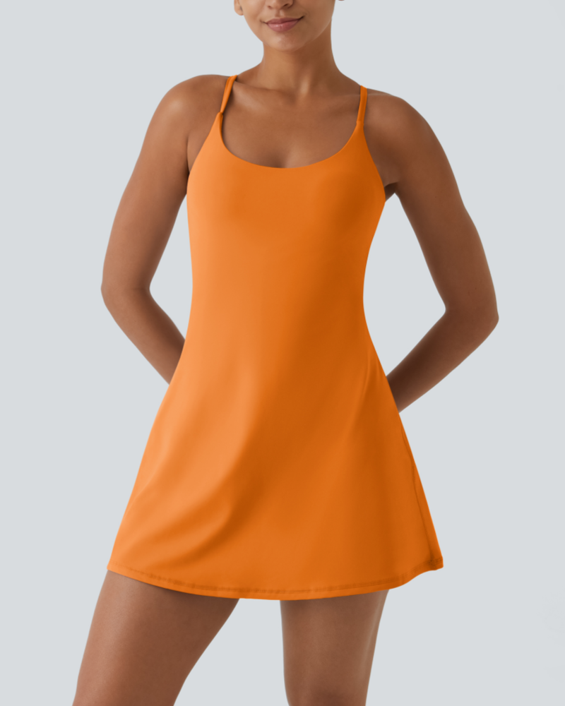 ✨Women's Backless Tummy Sculpting Sports Dress With Built-in Shorts (Buy 2 Free Shipping)