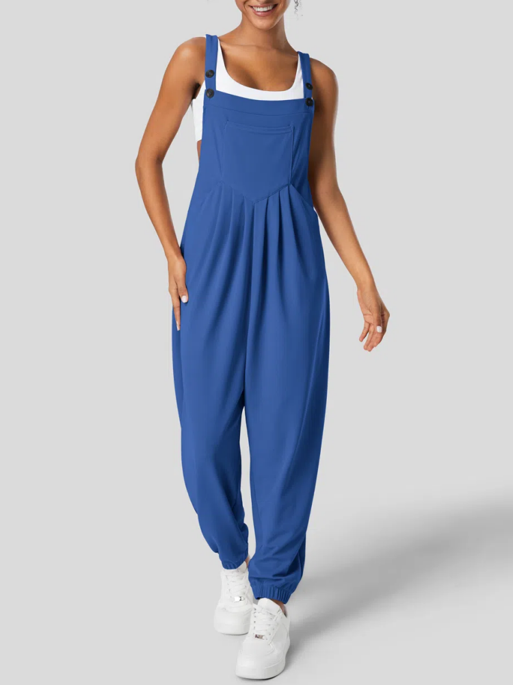 Adjustable Strap Button Multiple Pockets Casual Overalls (Buy 2 Free Shipping)