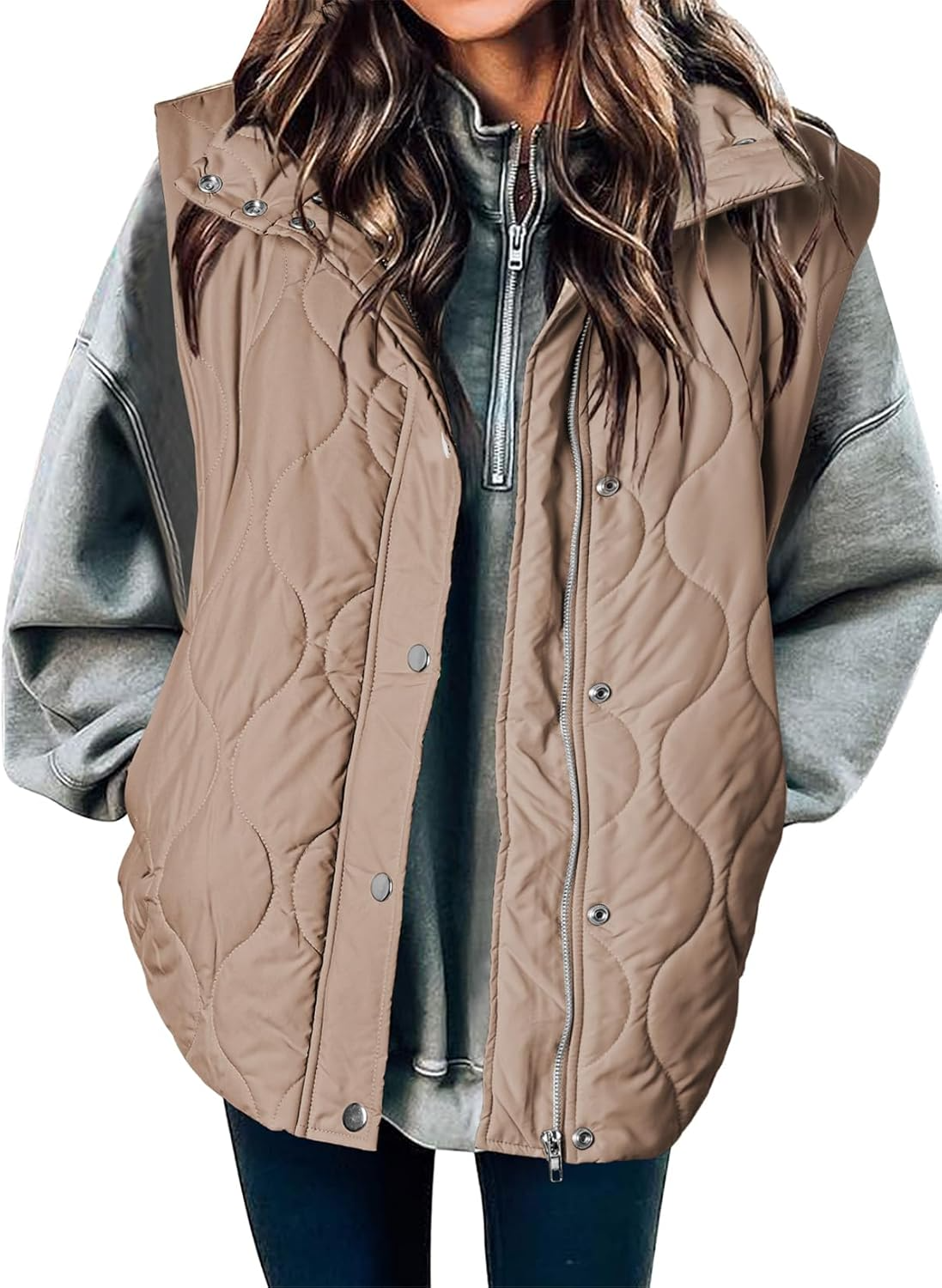 Women's Lightweight Quilted Stand Collar Sleeveless Jackets (buy 2 free shipping)