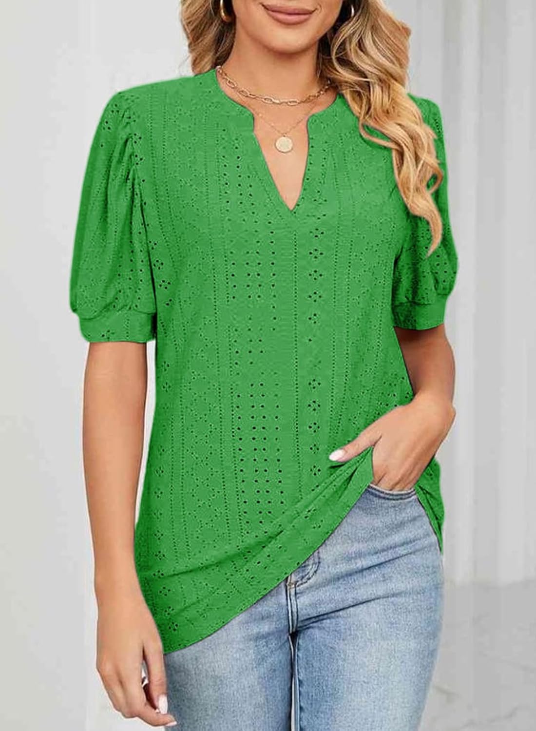 Womens Casual Hollow Out Cute Lace Tops (buy 3 free shipping)