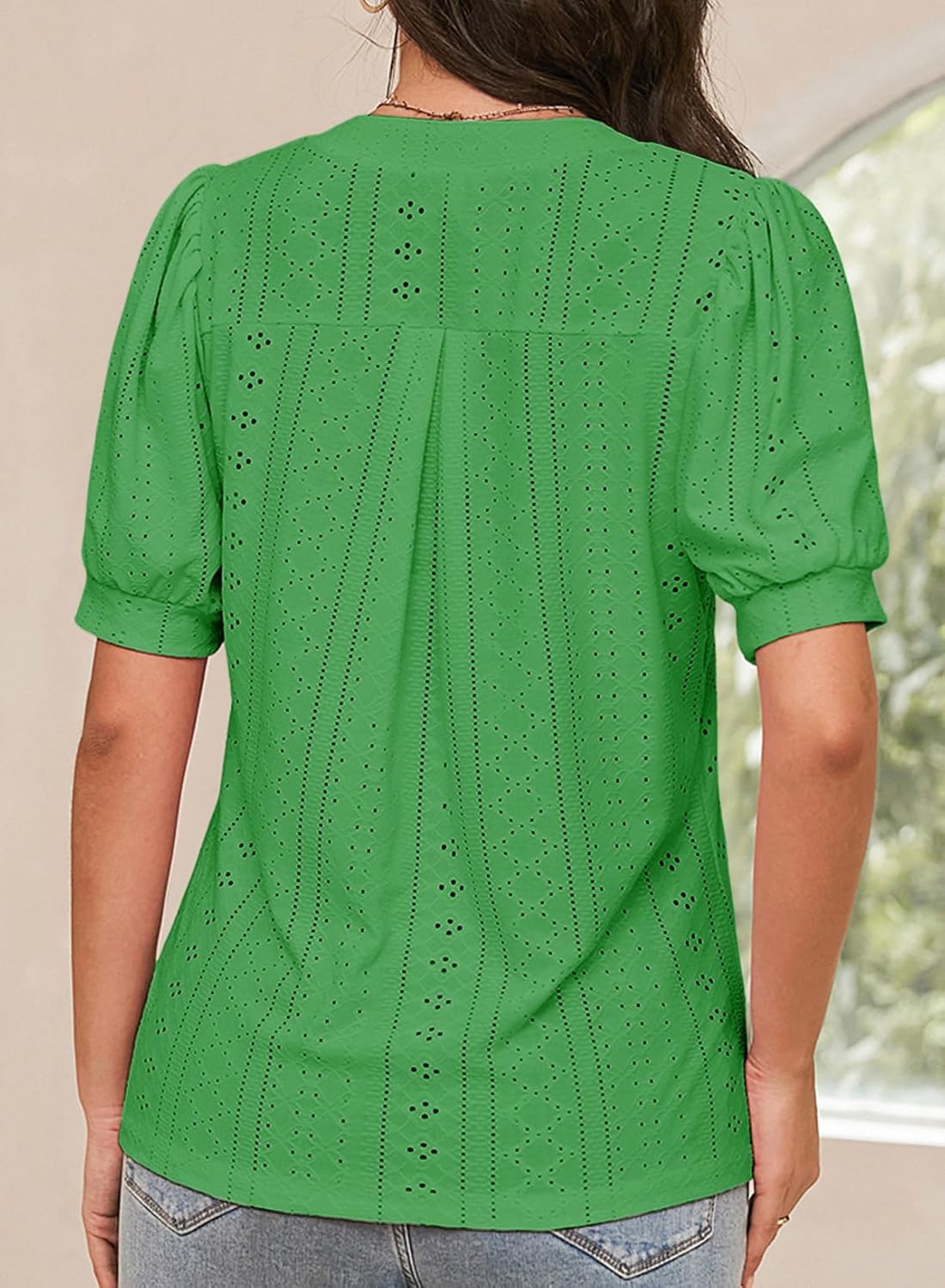 Womens Casual Hollow Out Cute Lace Tops (buy 3 free shipping)