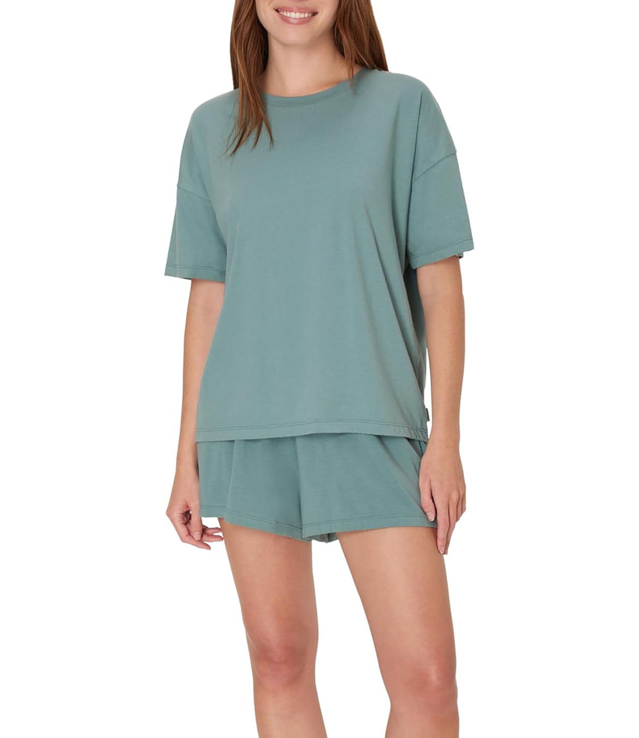 Women's SuperSoft Comfywear Boxy T-Shirt & Sleep shorts (buy 2 free shipping)