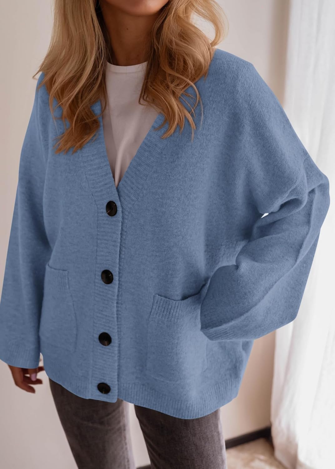 Women's Button Down Cardigan Loose Sweater (buy 2 free shipping)