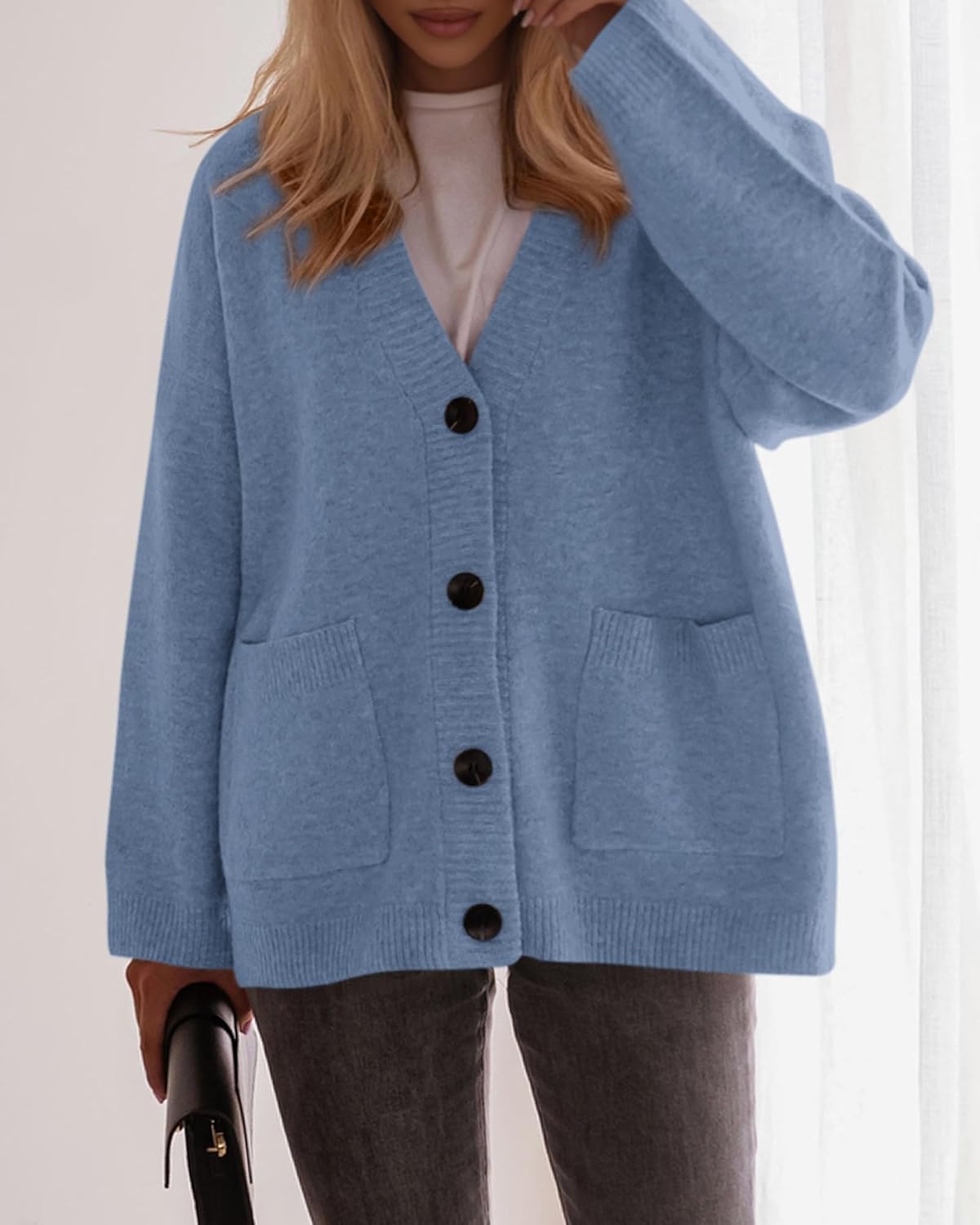 Women's Button Down Cardigan Loose Sweater (buy 2 free shipping)