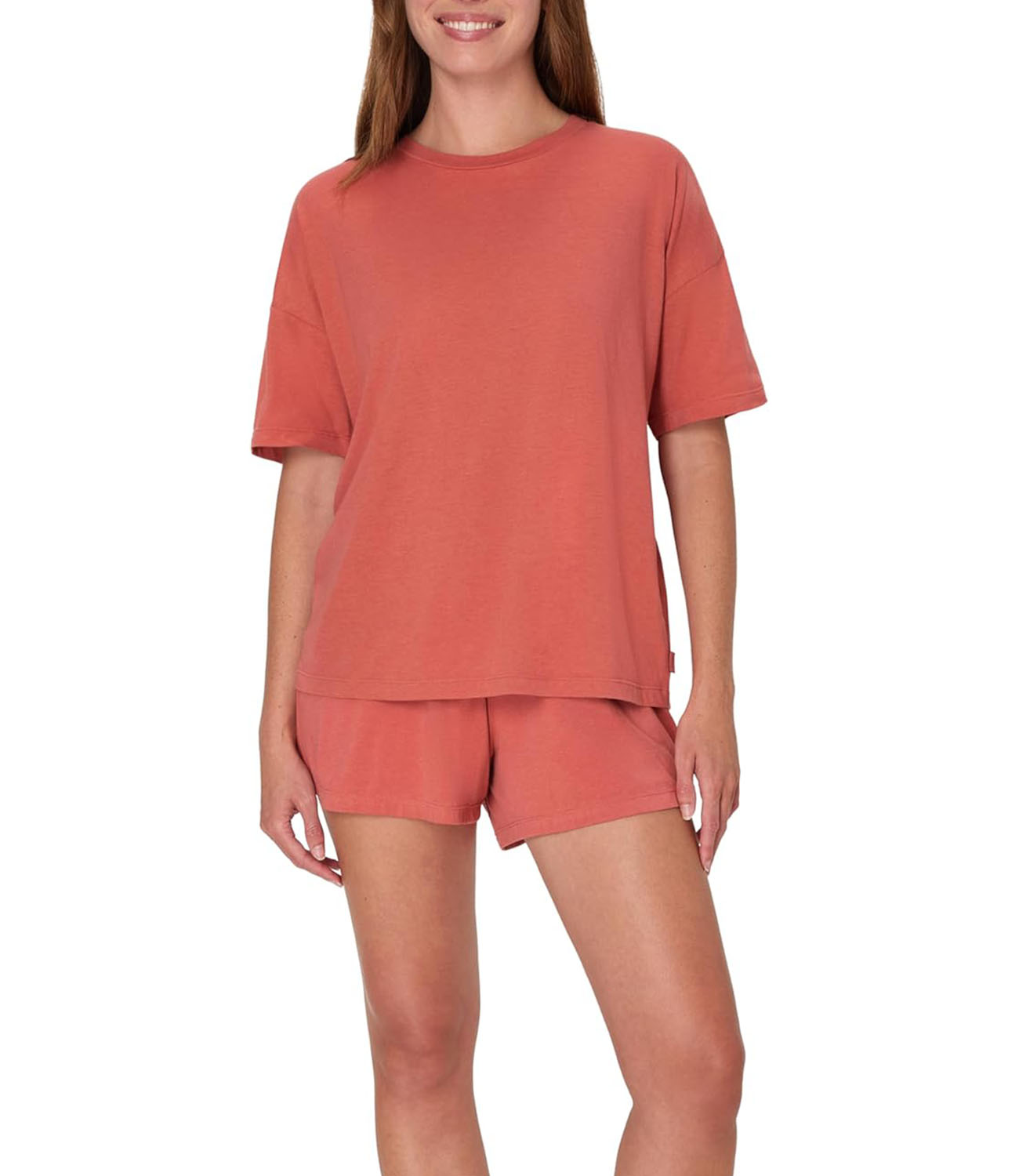 Women's SuperSoft Comfywear Boxy T-Shirt & Sleep shorts (buy 2 free shipping)