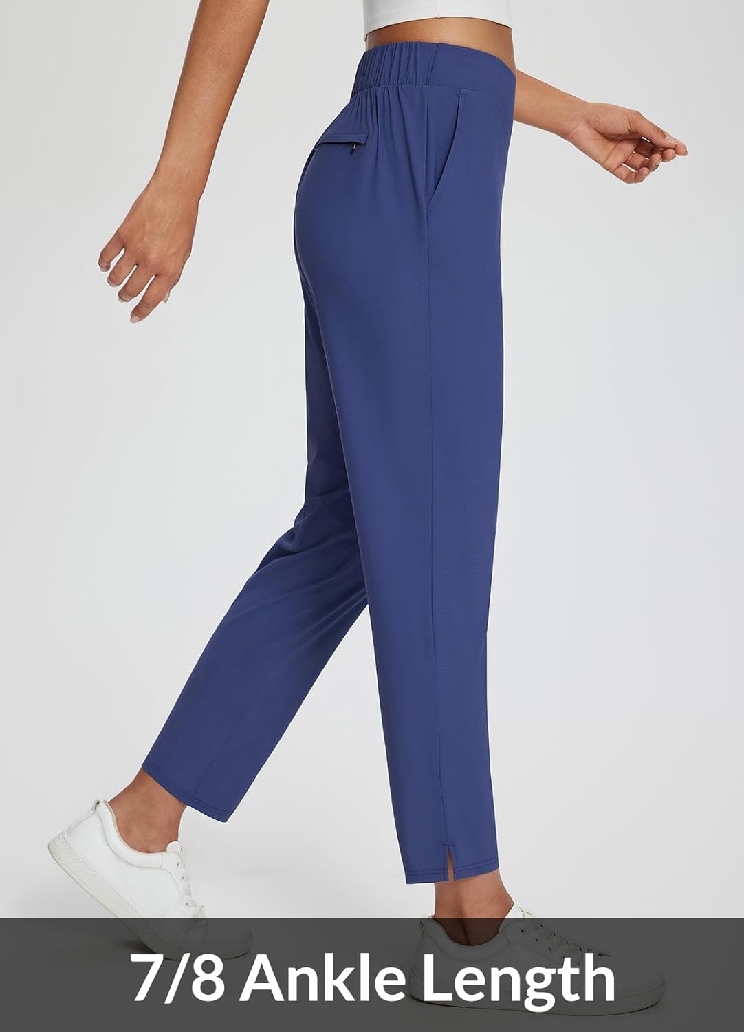 Womens Travel Pants Lightweight Stretch with Zipper Pockets