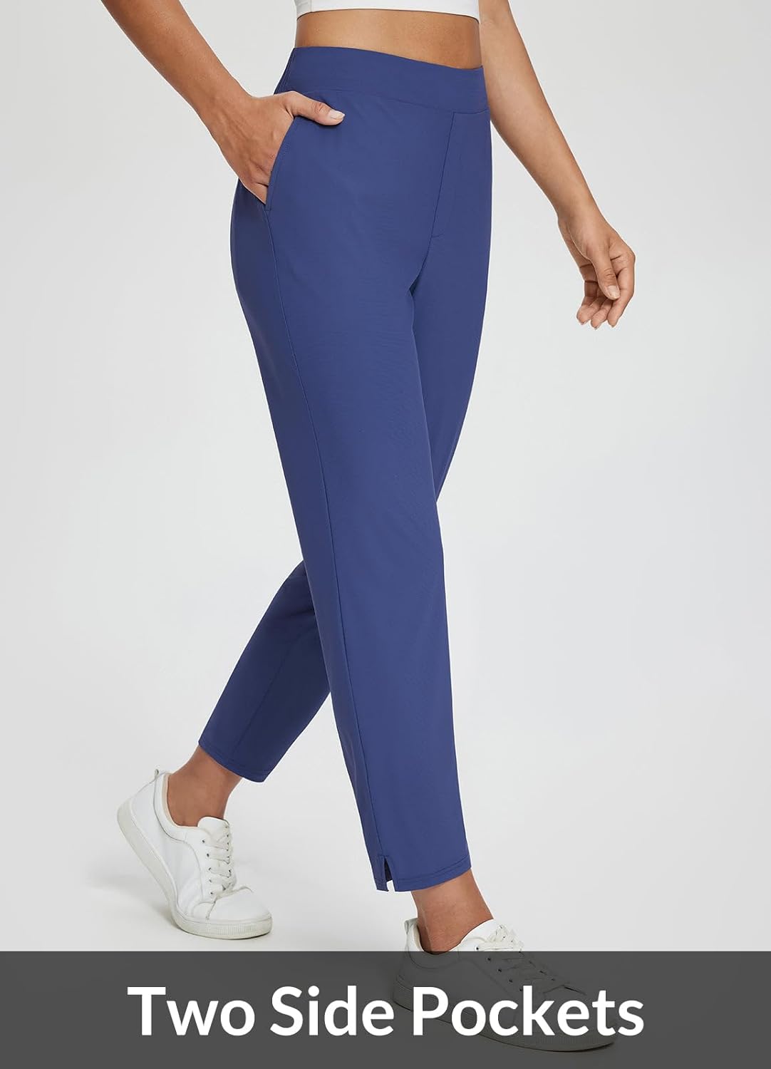 Womens Travel Pants Lightweight Stretch with Zipper Pockets