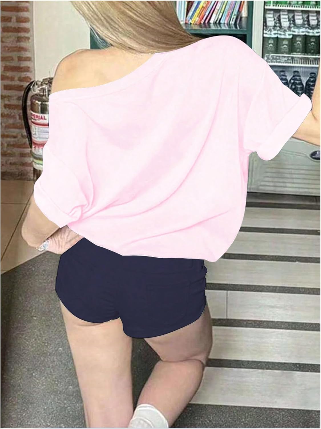 Women's Off-the-shoulder Short Sleeve T-Shirt (BUY 3 FREE SHIPPING)