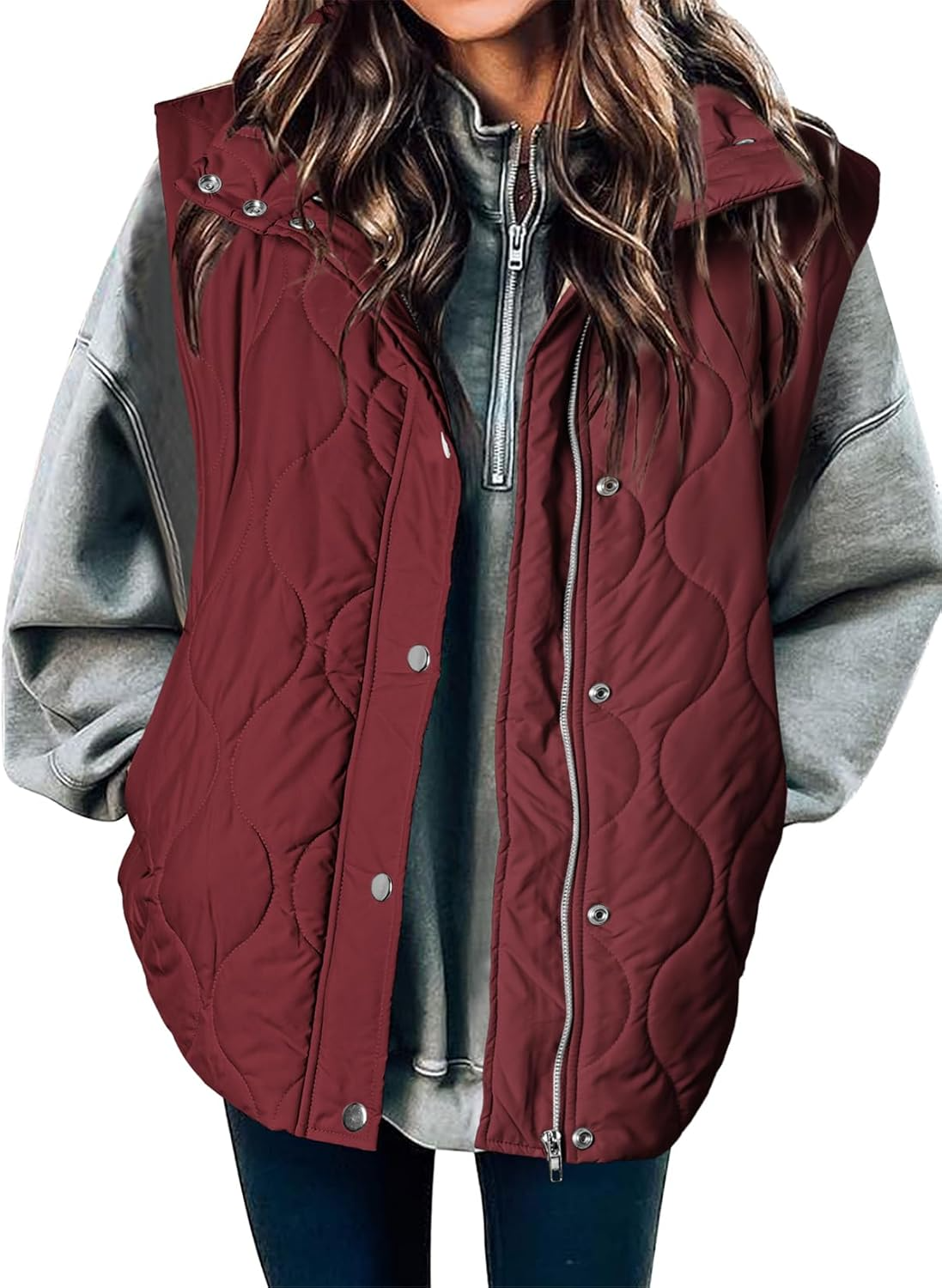 Women's Lightweight Quilted Stand Collar Sleeveless Jackets (buy 2 free shipping)