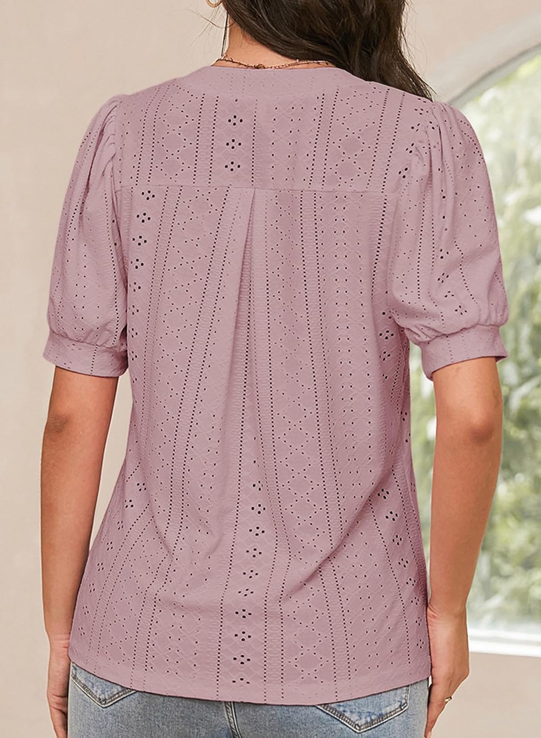 Womens Casual Hollow Out Cute Lace Tops (buy 3 free shipping)