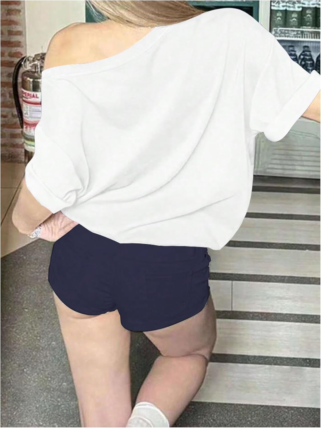 Women's Off-the-shoulder Short Sleeve T-Shirt (BUY 3 FREE SHIPPING)