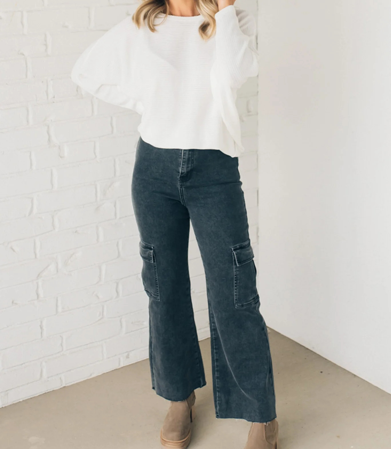 Women's Ribbed Batwing Sleeve Top（Buy 2 Free Shipping）