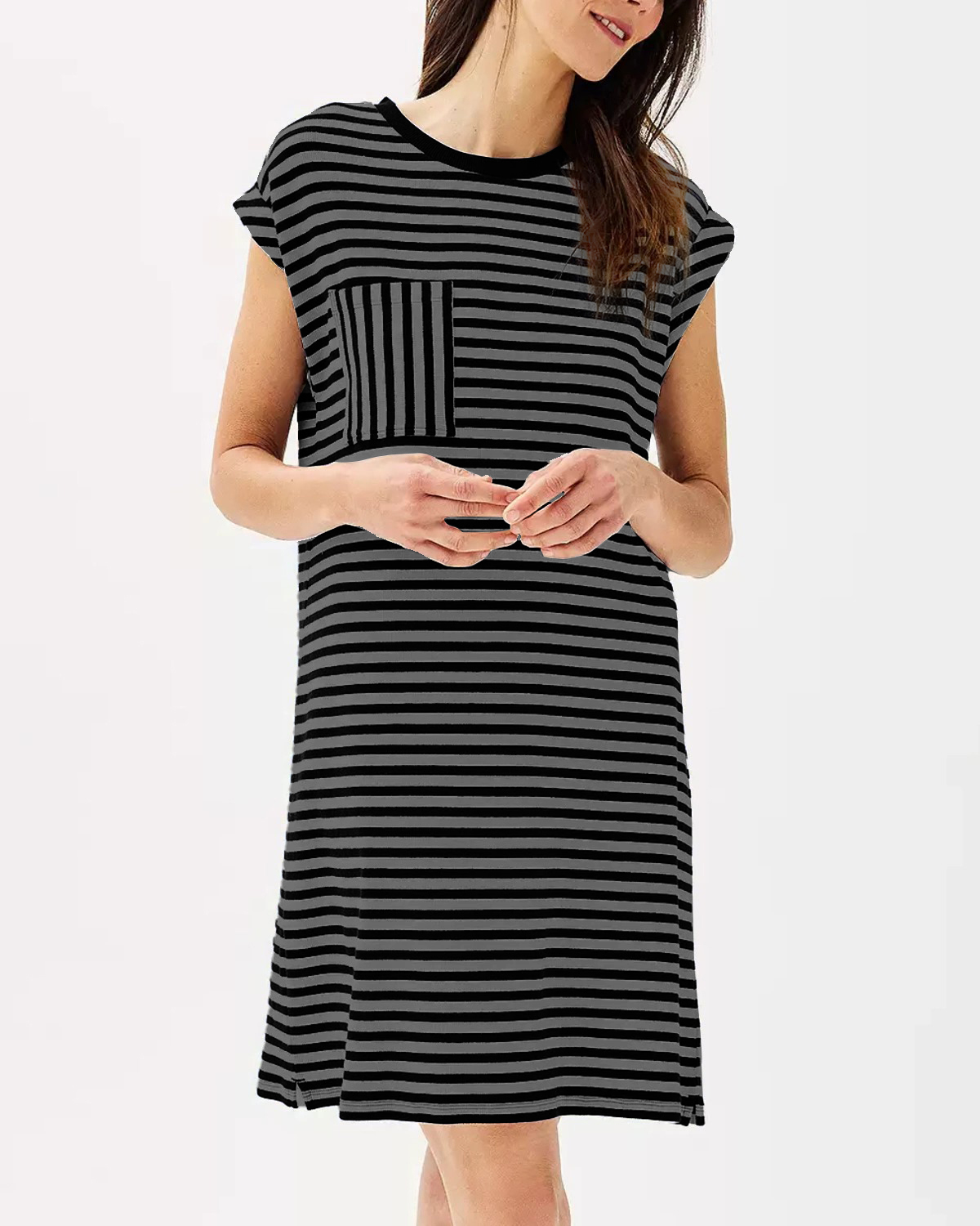 Women's Striped T-Shirt Dress (Buy 2 Free Shipping)