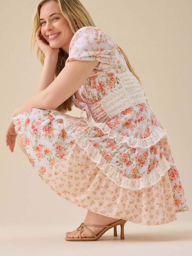 Womens Summer Ruffle Sleeve Floral Mini Dress (BUY 2 FREE SHIPPING)