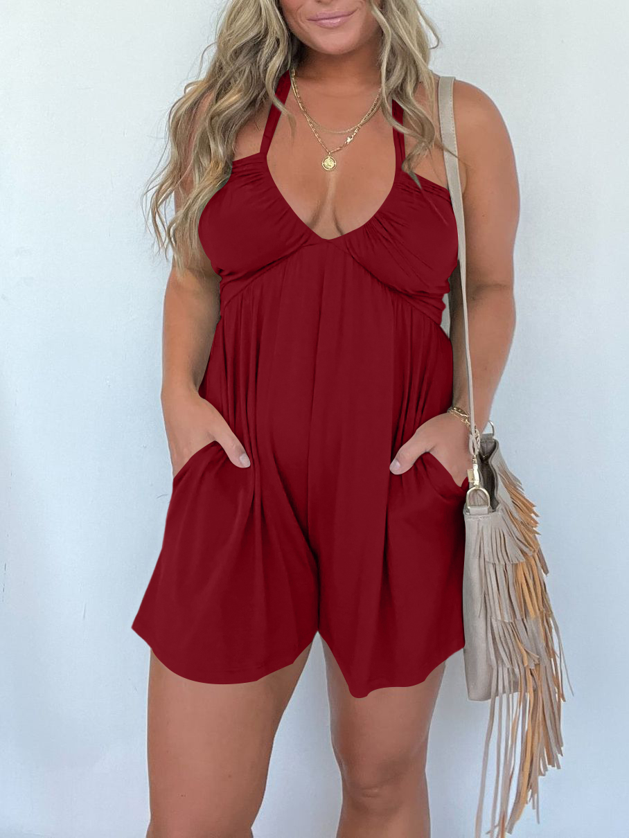Halter Neck Romper(Buy 2 Free Shipping)-hivebabe.com