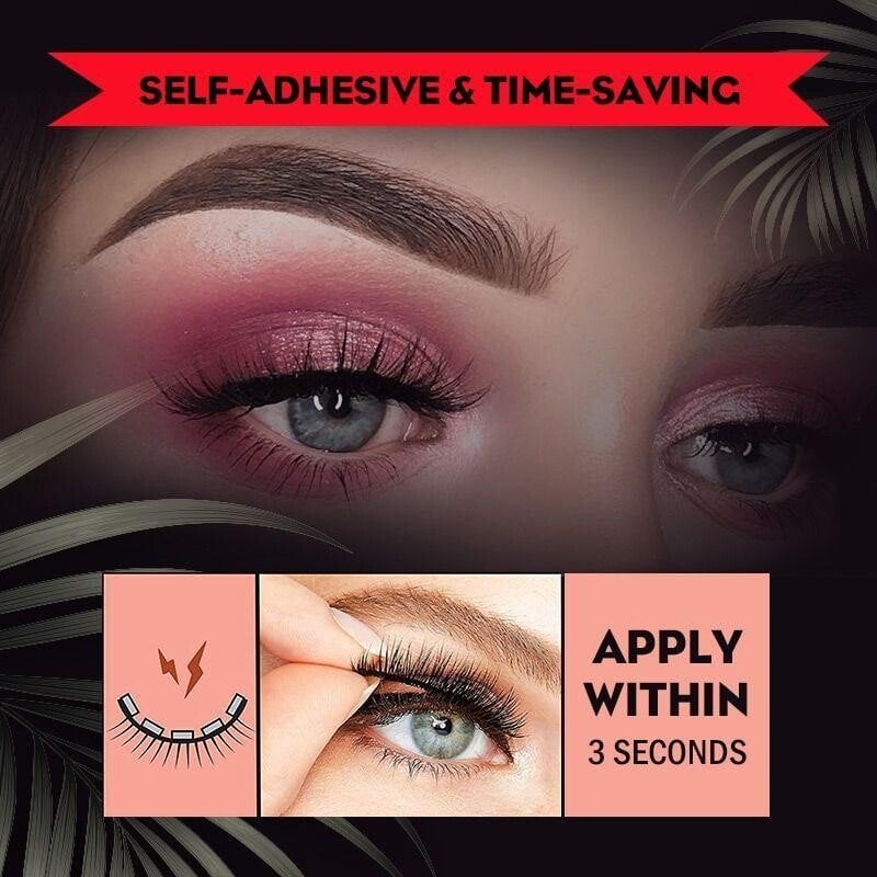 Christmas Sale 48% OFF - Reusable Self-Adhesive Eyelashes-Pink Laura