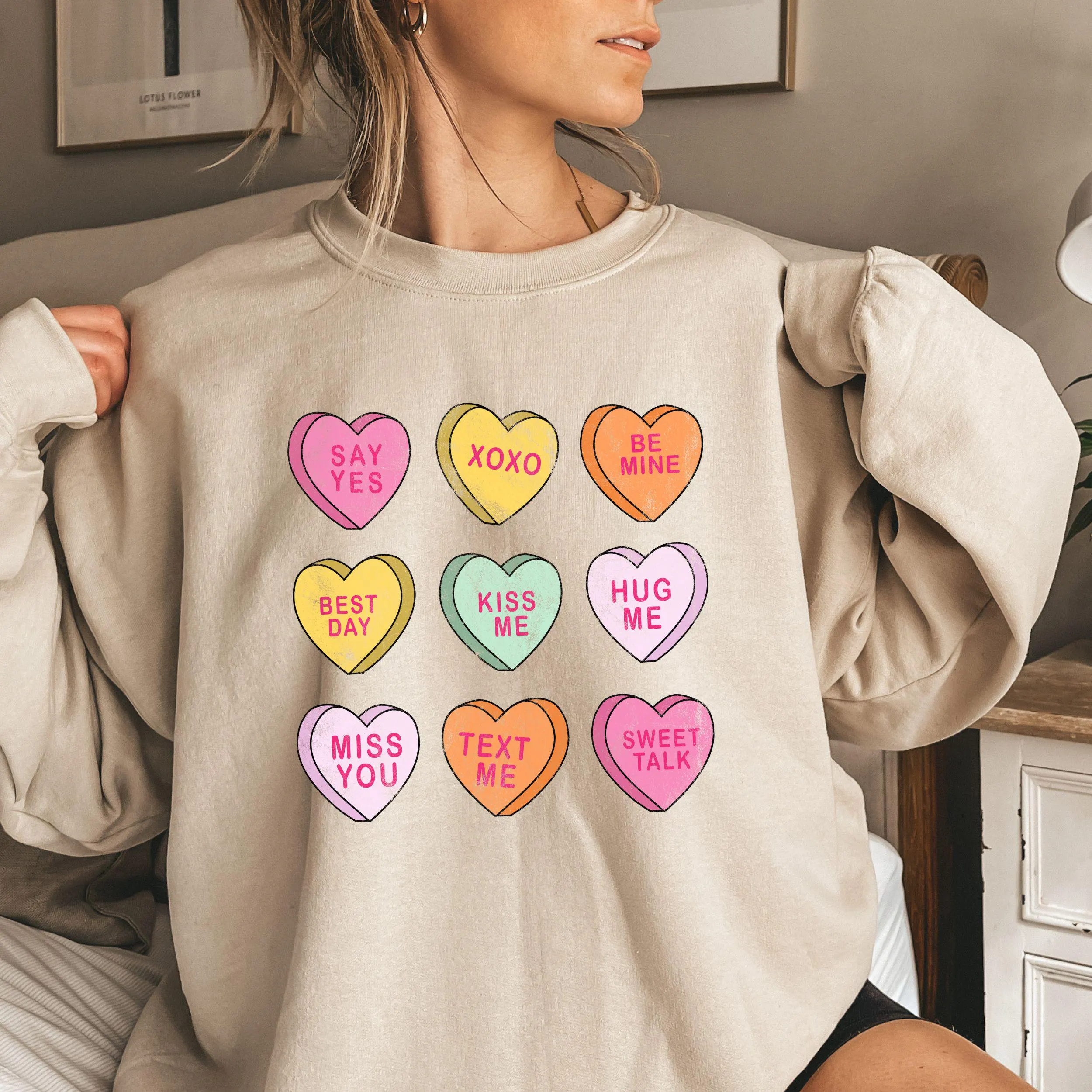 Conversation Hearts Valentine's Day Sweatshirt