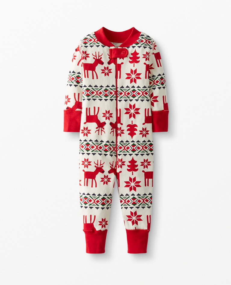 Dear Deer Family Pajamas 2-piece Set-Pink Laura