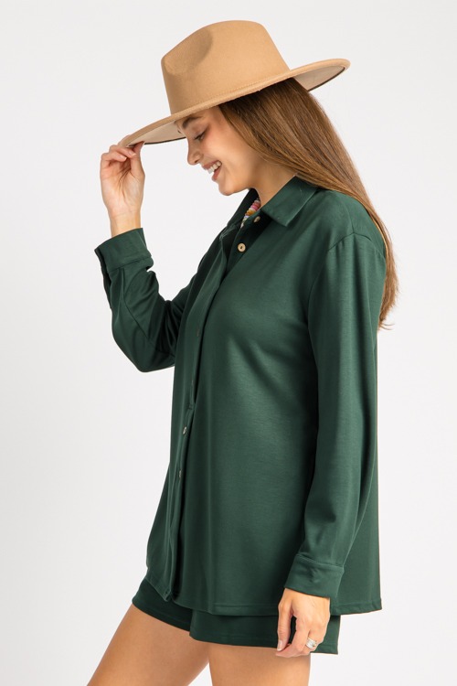 All In One Button Down Shirt Romper