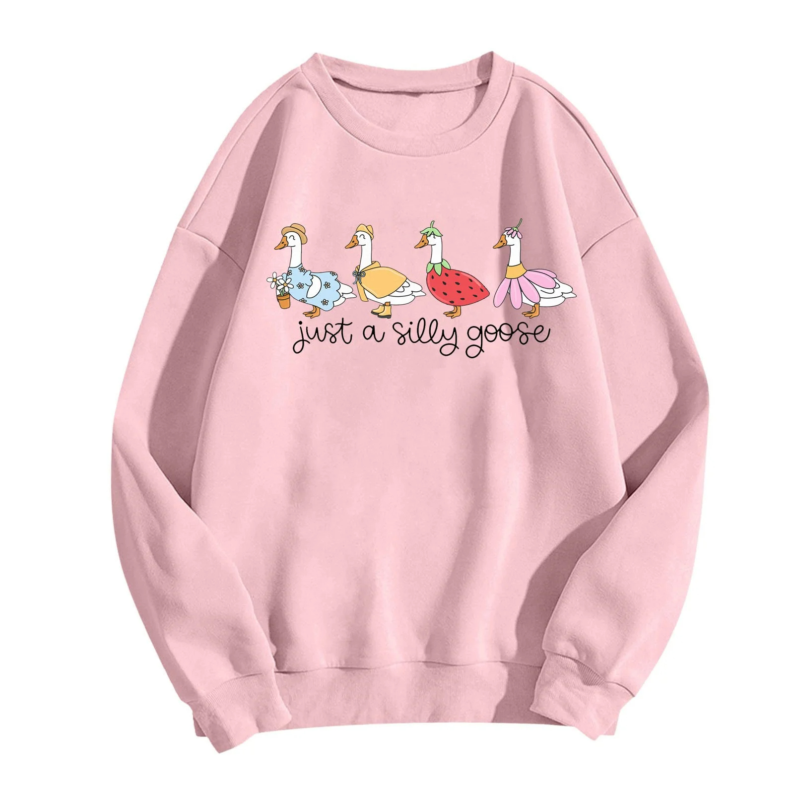 Just A Silly Goose Funny Graphic Sweatshirt