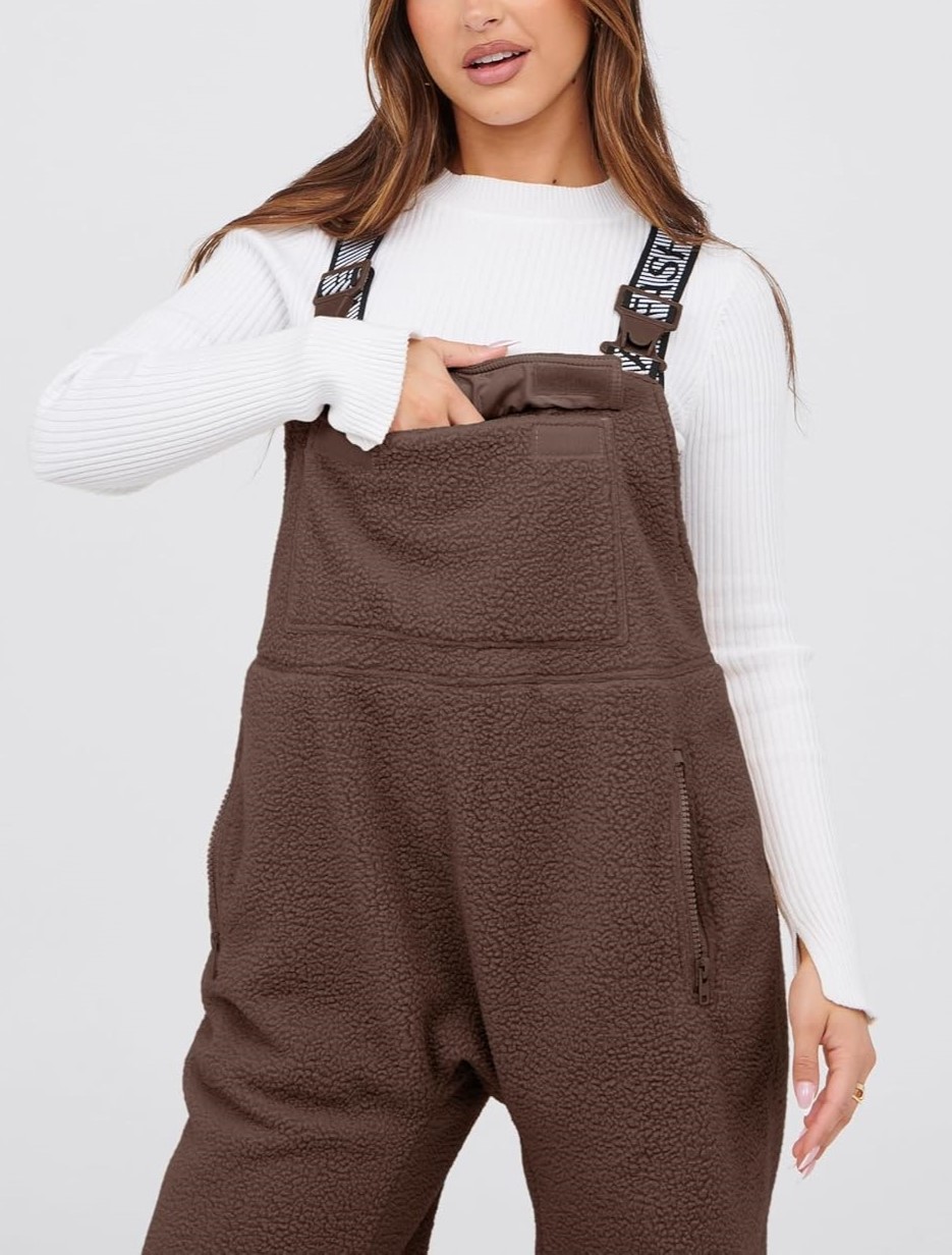 Women's Fleece Warm Winter Casual Loose Jumpsuits (Buy 2 Free Shipping)