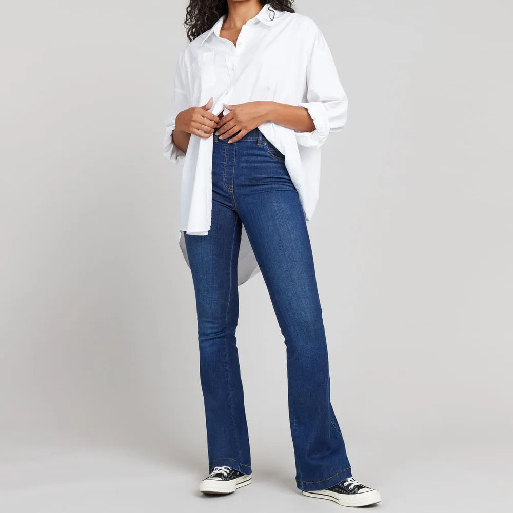 New Fitted Vintage Flared Jeans (Buy 2 Free Shipping)-Pink Laura