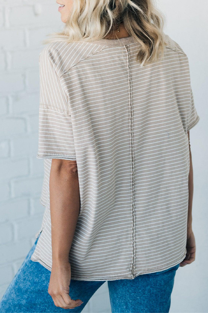 Hazel Striped Boxy Tee