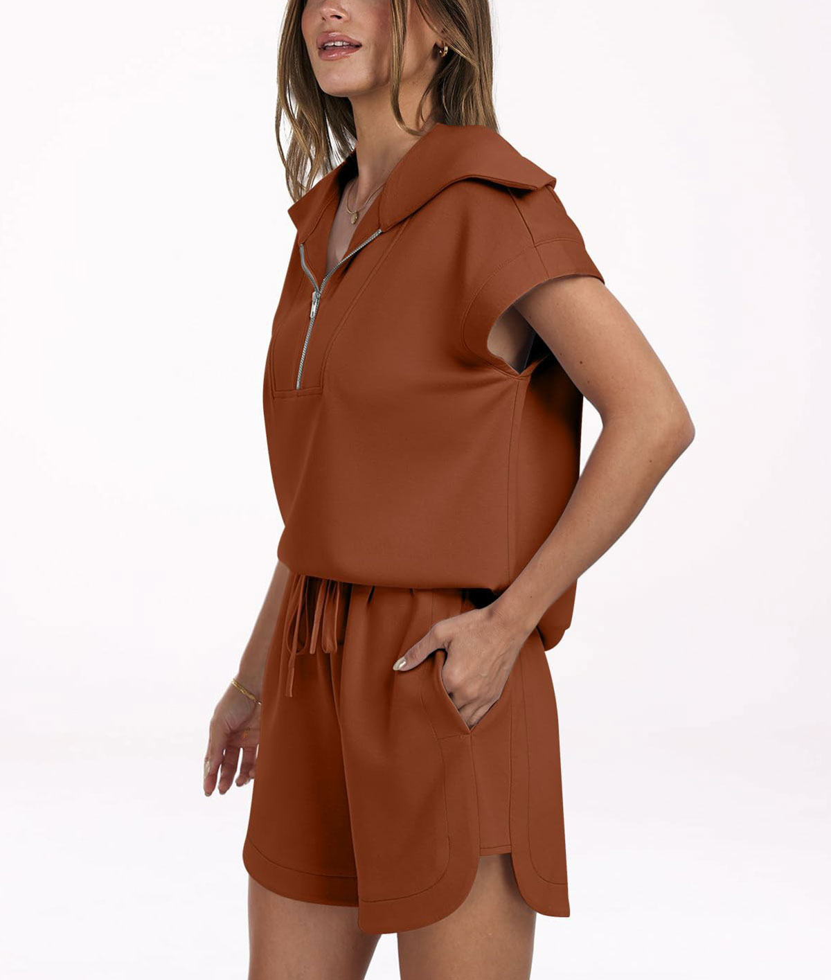 Woman Loose Fit Solid Sweat Suits Sets（Buy 2 Free Shipping）-hivebabe.com