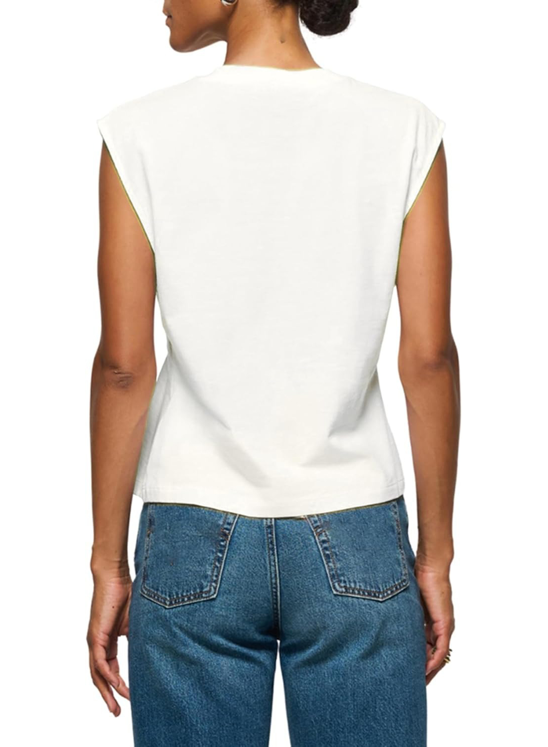 Women's Casual Cap Sleeve Dressy Pleated Tops Tunic Shirt