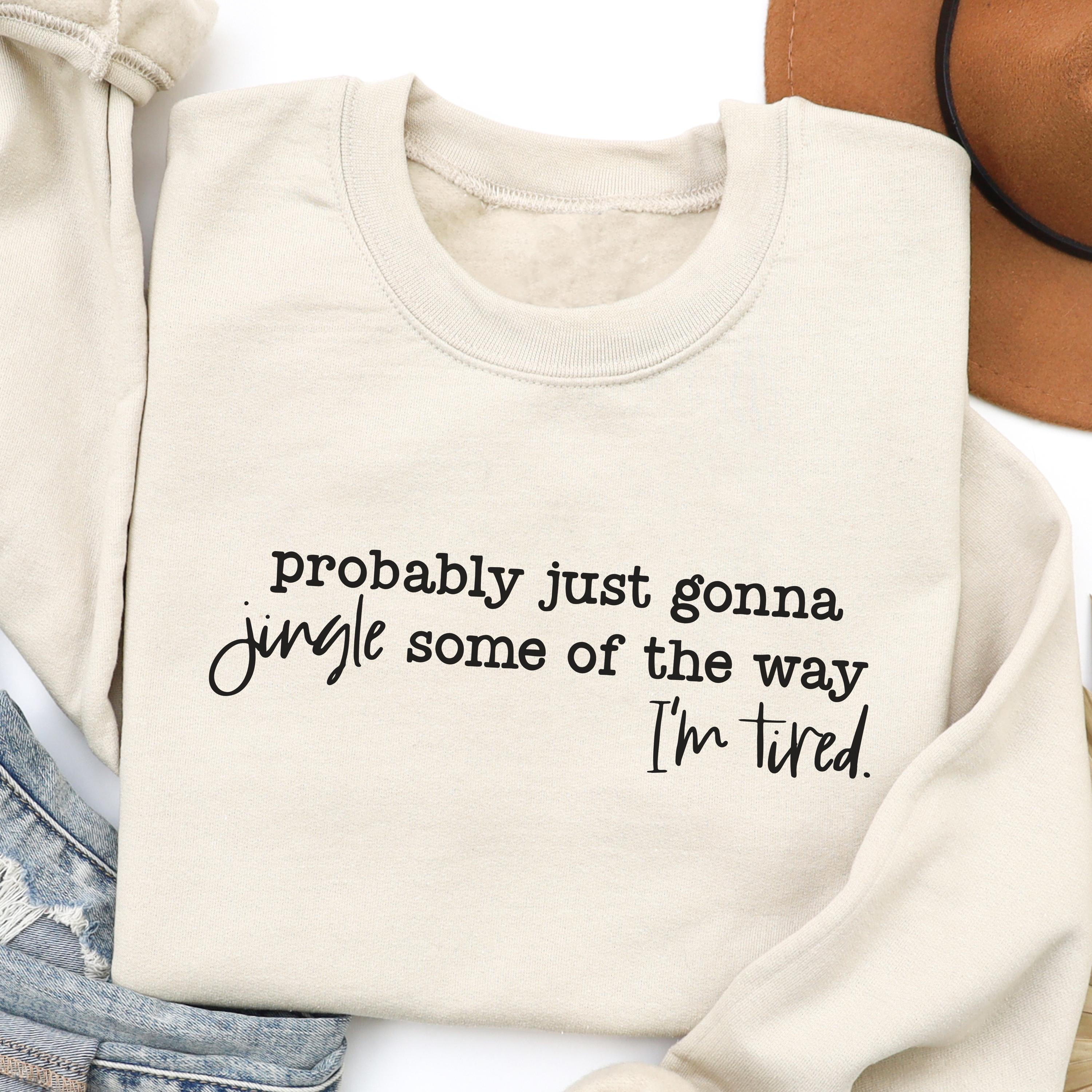 Women's Cute Festive Christmas Quote Crewneck Sweatshirt