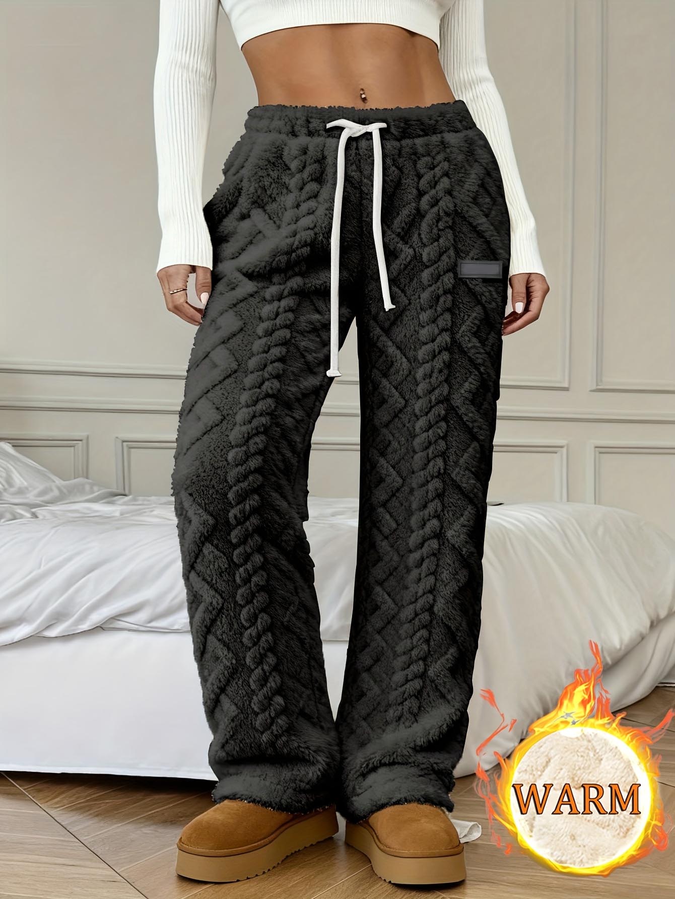 Women's Winter Lined Casual Pants