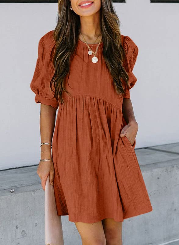 Ruffle Chiffon Waisted Mini Short Swing Dress(BUY 2 FREE SHIPPING)