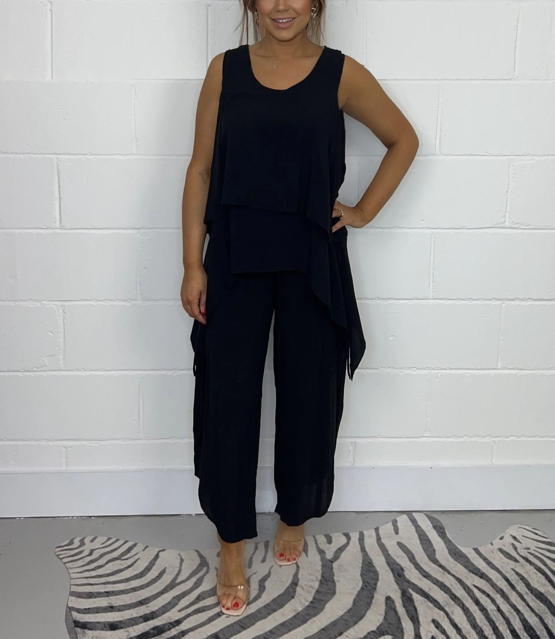 2024 Women's Oversize Trouser & Sleeveless Top