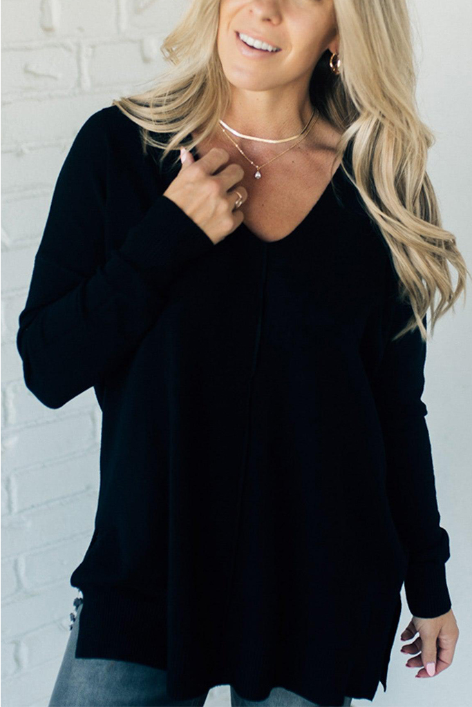 So Soft Seam Front Sweater