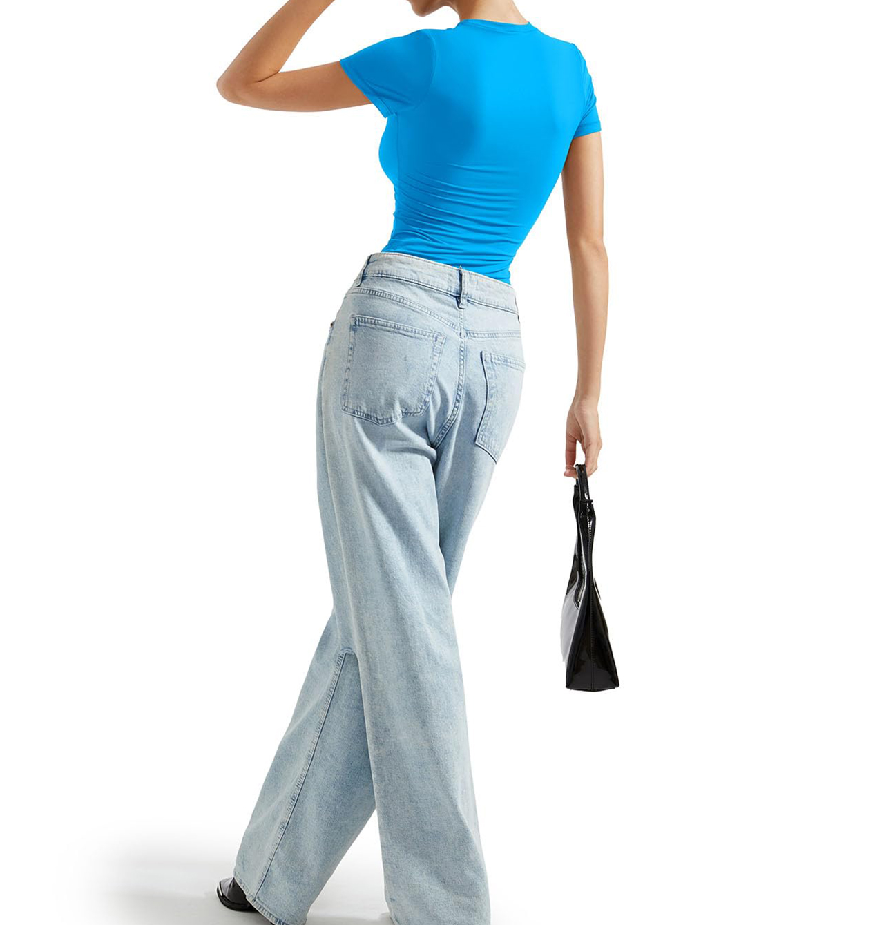 Women's Double Lined Slim Fit Crew Neck Short Sleeve T-Shirt