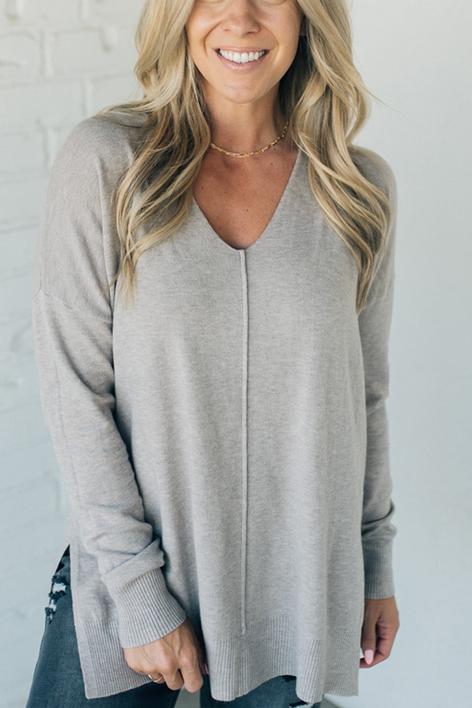 So Soft Seam Front Sweater