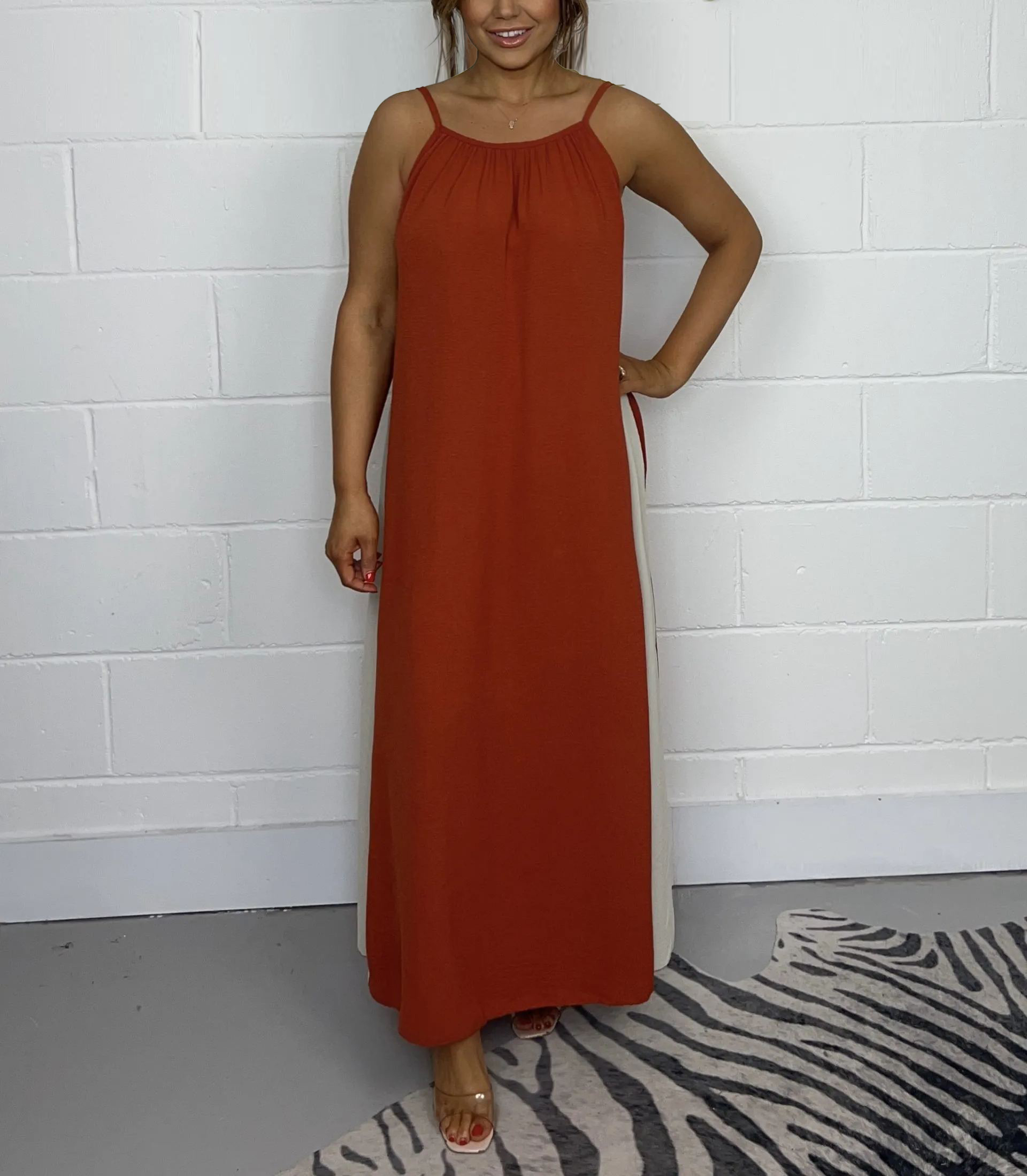 2024 Women's Spaghetti Strap Maxi Dress
