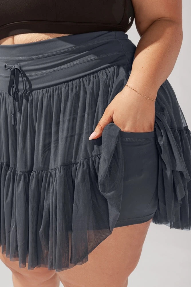 Tiered Skort With Pockets (BUY 2 FREE SHIPPING)
