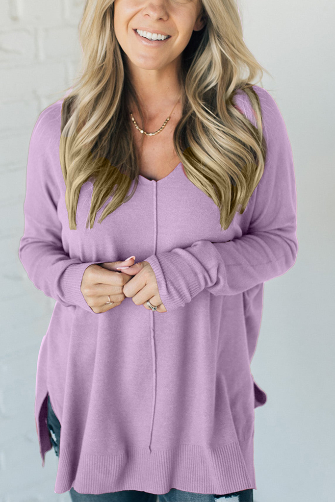 So Soft Seam Front Sweater