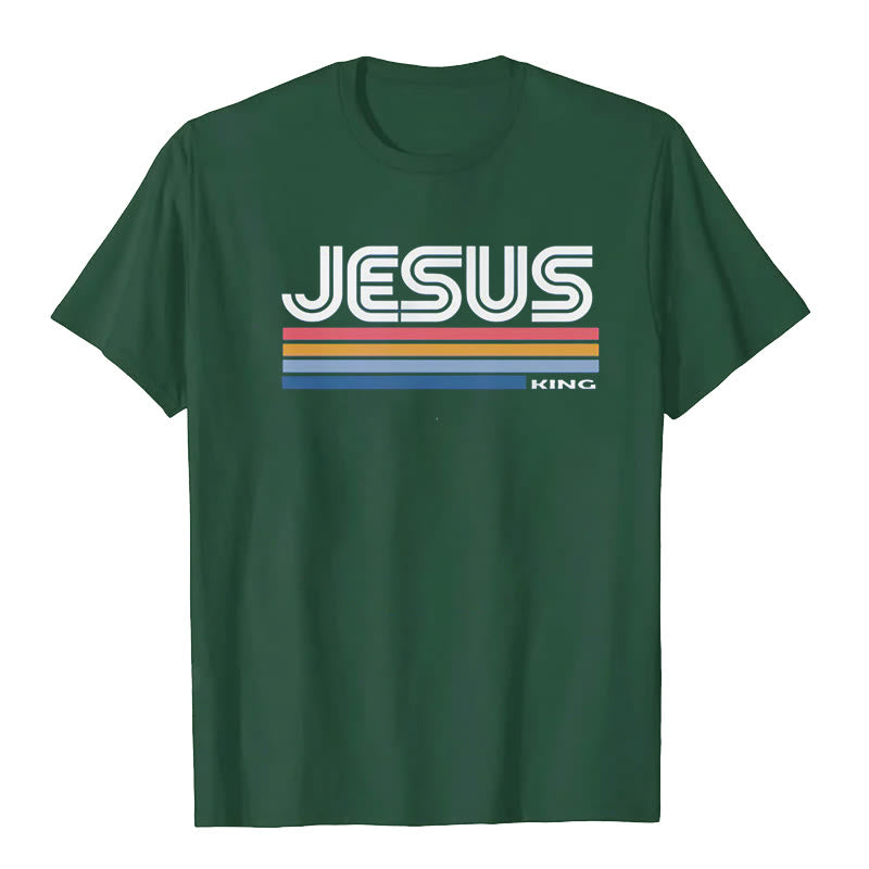 Retro Jesus King T-Shirt(buy 2 free shipping!!!)